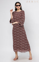 Floral Dress & Scarf